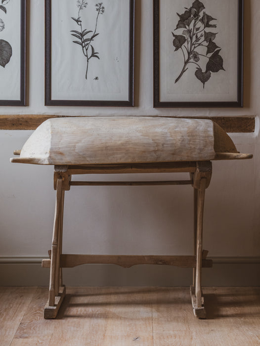 Rustic Dough Bowl & Stand