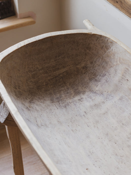 Rustic Dough Bowl & Stand