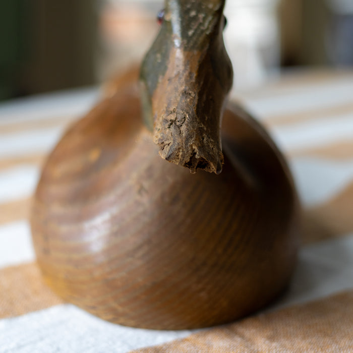 Vintage Decoy Duck - Solid Wood Hand-Carved