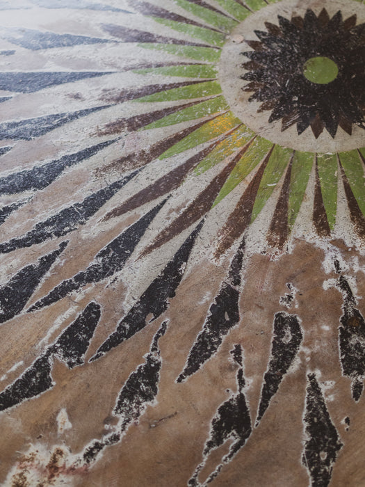 Antique Victorian Folk-Art Painted Tilt-Top Breakfast Table