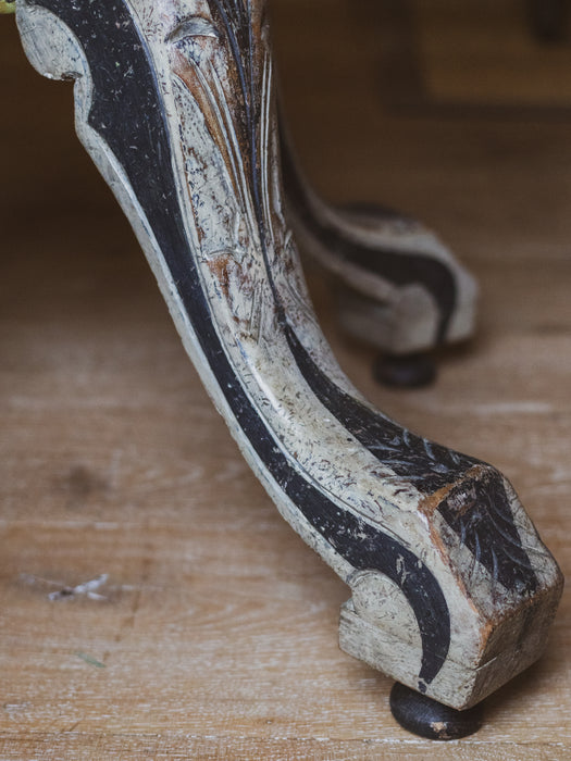 Antique Victorian Folk-Art Painted Tilt-Top Breakfast Table