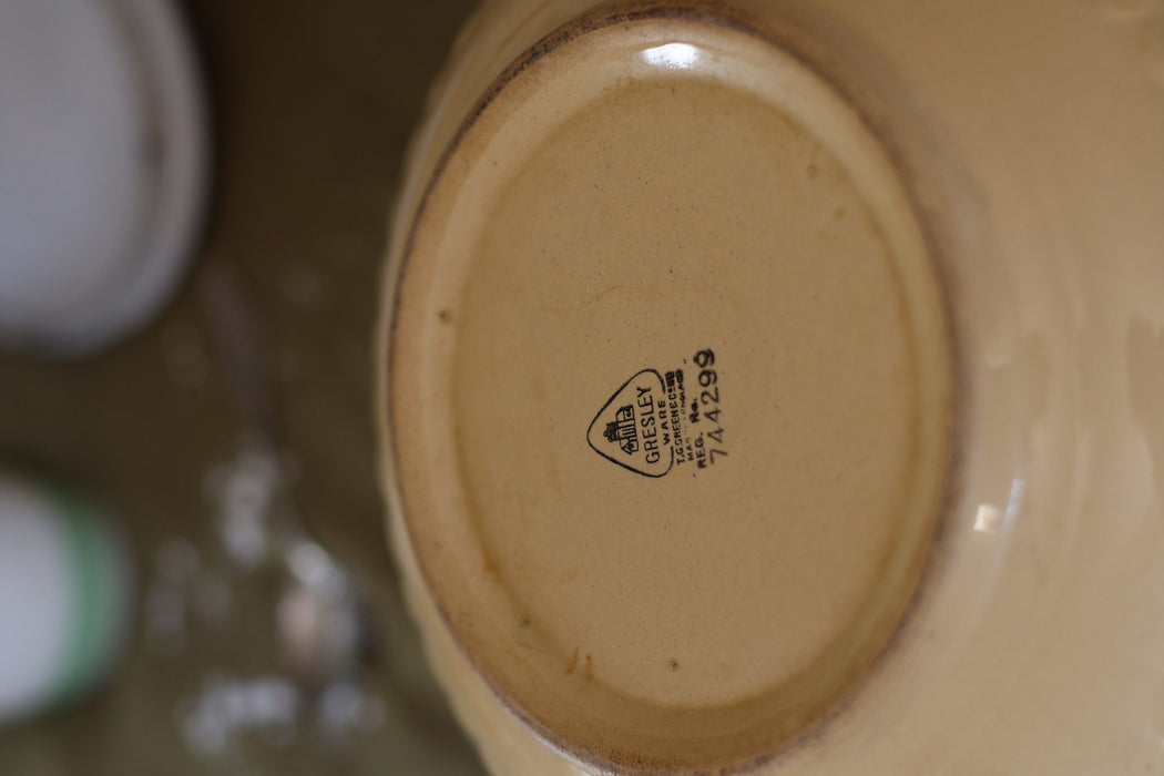 Vintage 1960’s T G Green & Co Ltd Cane Design Extra Large Mixing Bowl Kneading Bowl