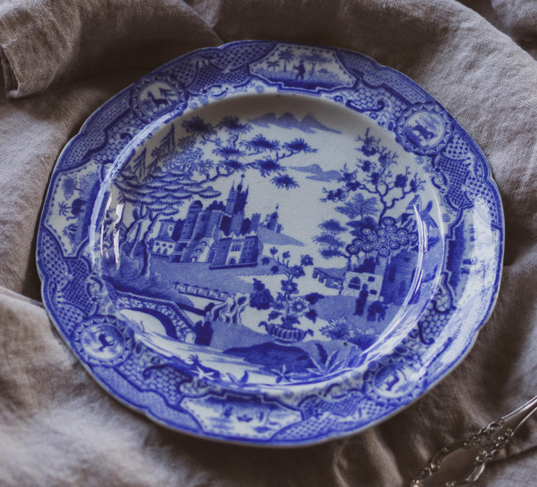 19th Century Spode Blue & White Side Plate