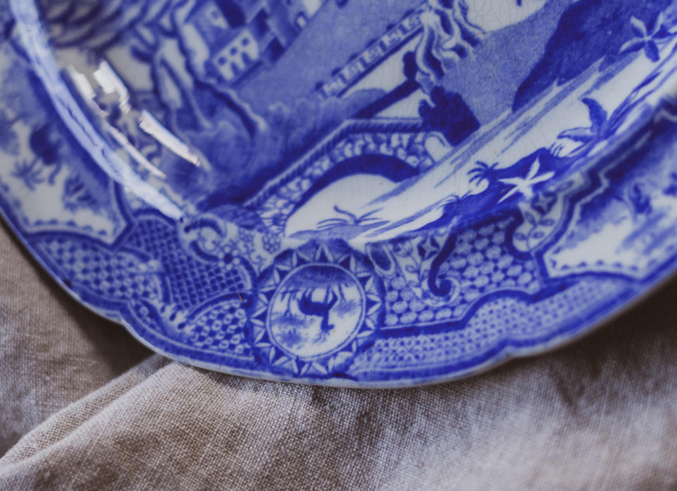19th Century Spode Blue & White Side Plate