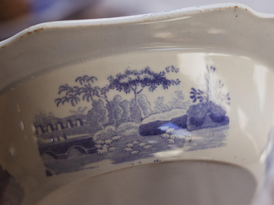 19th Century Spode Blue & White Rectangular Serving Dish