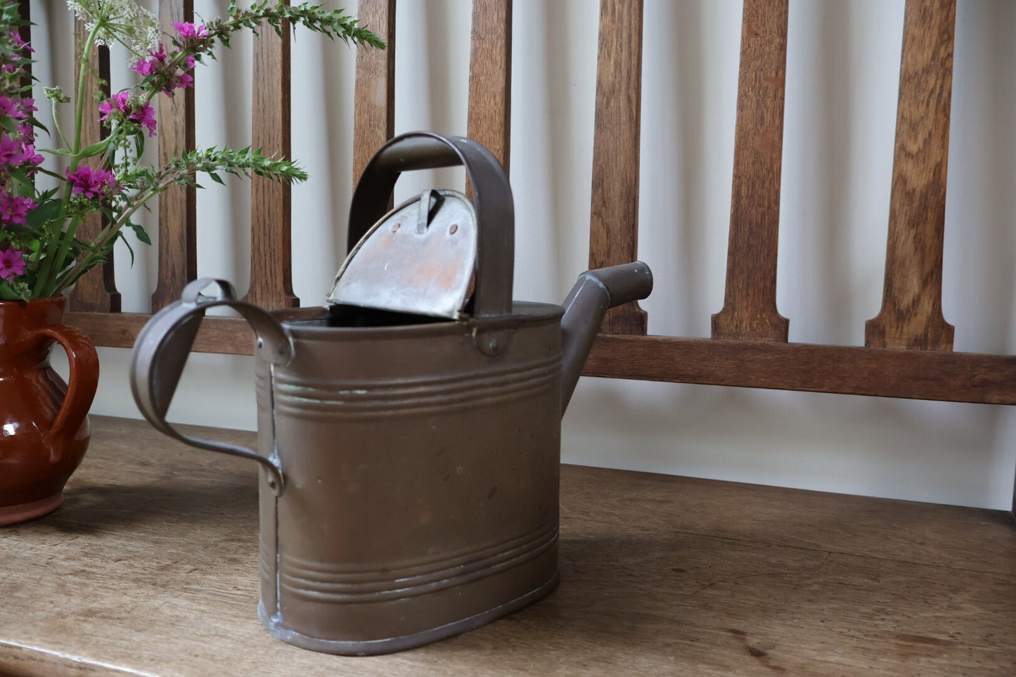 Vintage Copper or Brass Watering Can Dating Back to Early 1900s