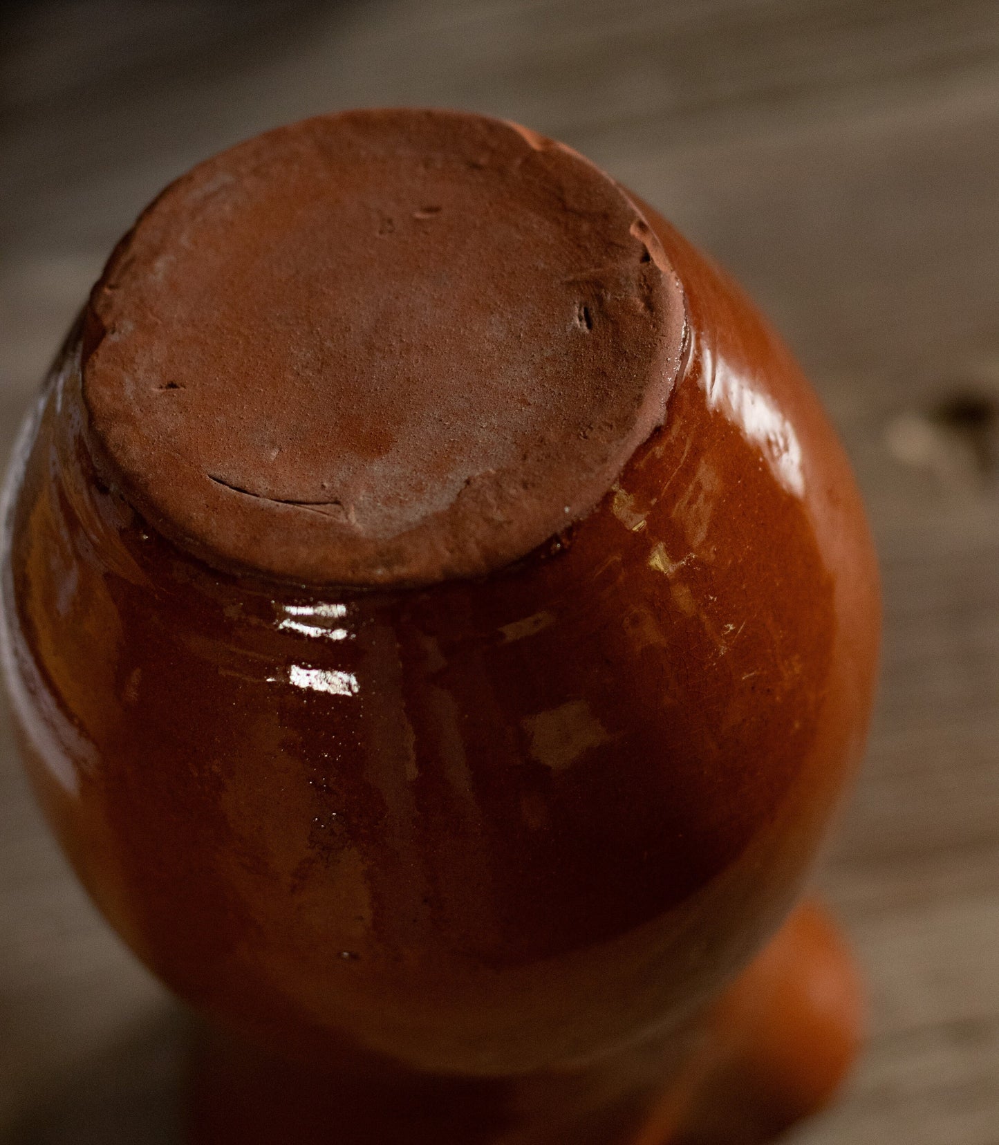 Set of Two Brown Glazed Vintage Jugs Vases